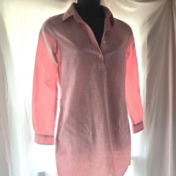 Seersucker Shirt Dress NWOT - Picture 1 of 10